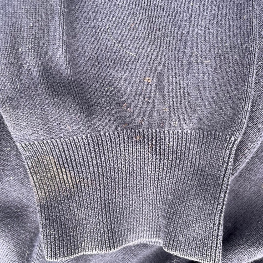Polo Ralph Lauren navy v neck mens Pima cotton sweater large - Picture 4 of 6